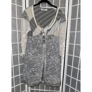 Women’s Shirt Long Sleeve Blouse Elisa Cavaletti Size Medium Boho Made In Italy